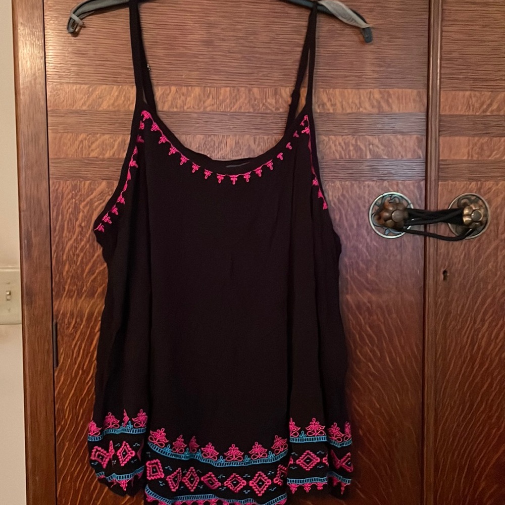 Torrid Embroidery trimmed tank top